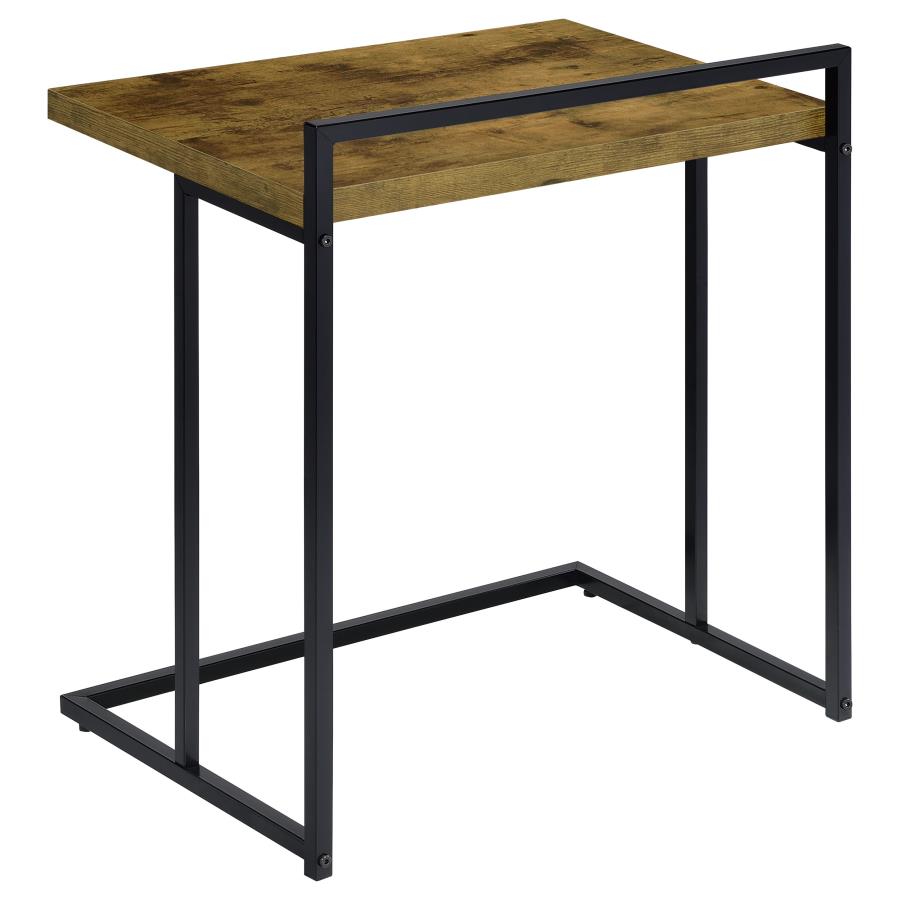 Dani Rectangular Snack Table With Metal Base