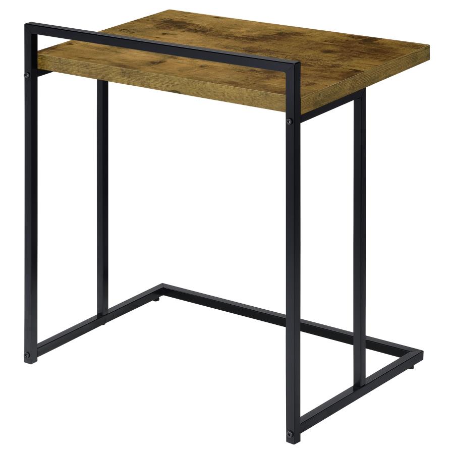 Dani Rectangular Snack Table With Metal Base