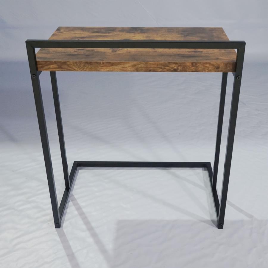 Dani Rectangular Snack Table With Metal Base