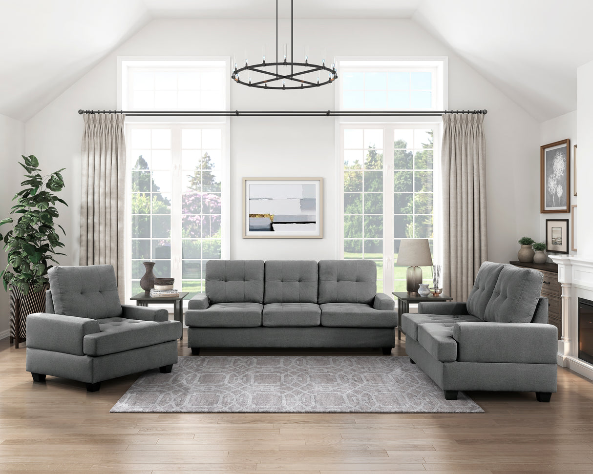 Dunstan Exposed Feet With Faux Wood Black Chair