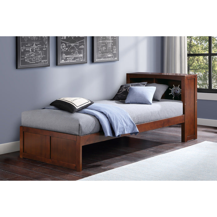 Rowe Dark Cherry Twin Bookcase Bed