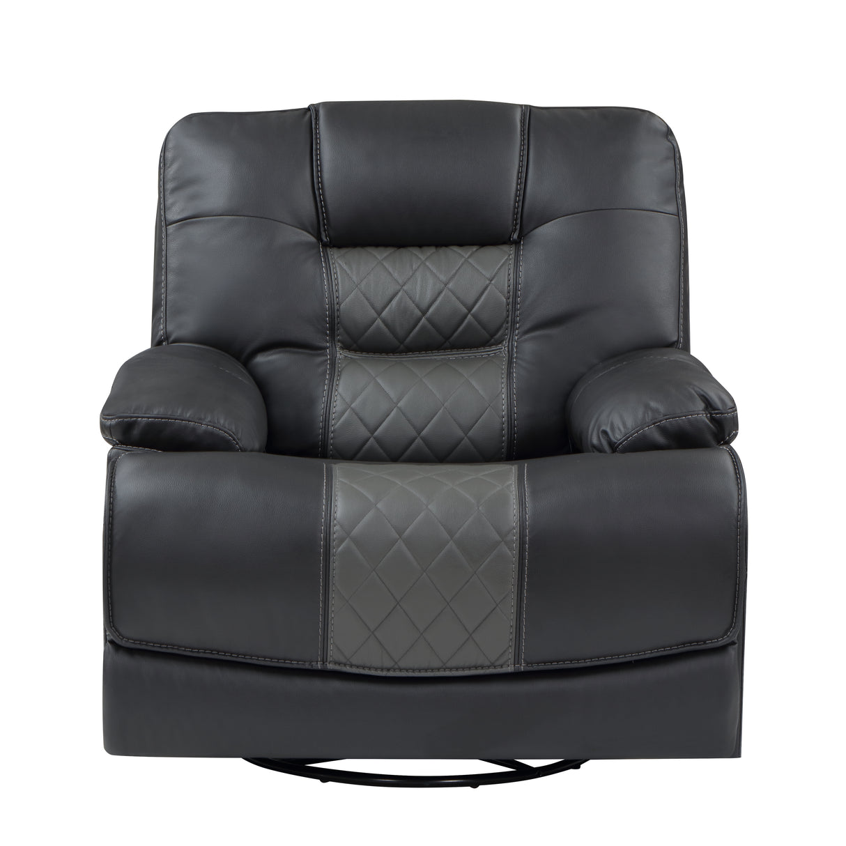 Fabian Grey Swivel Glider Reclining Chair