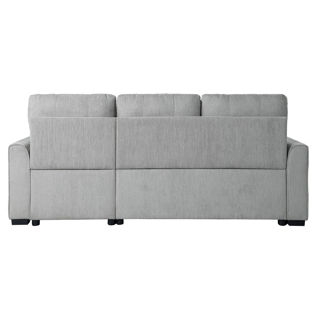 Carolina Exposed Feet With Faux Wood 2-Piece Reversible Sectional Pull-Out Bed And Hidden Storage