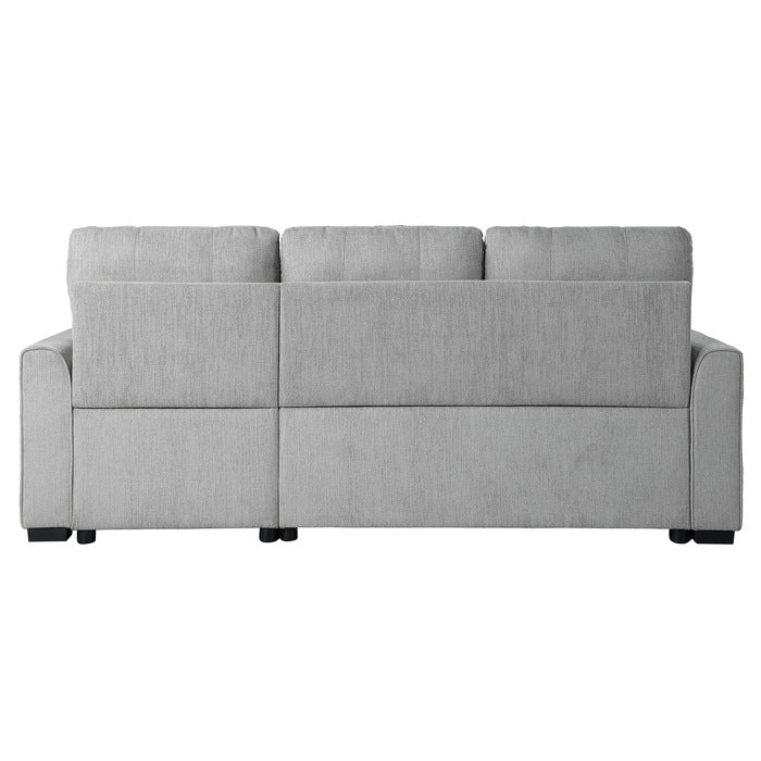 Carolina Exposed Feet With Faux Wood 2-Piece Reversible Sectional Pull-Out Bed And Hidden Storage