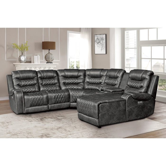 Putnam 6-Piece Modular Power Reclining Sectional With Right Chaise