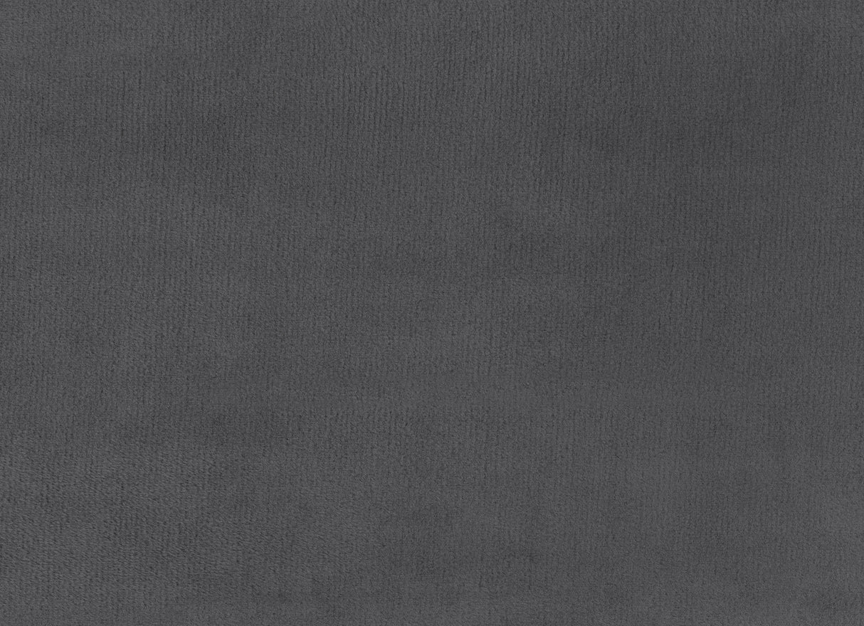 Adelia Dark Gray Velvet Convertible Studio Sofa with Pull-out Bed