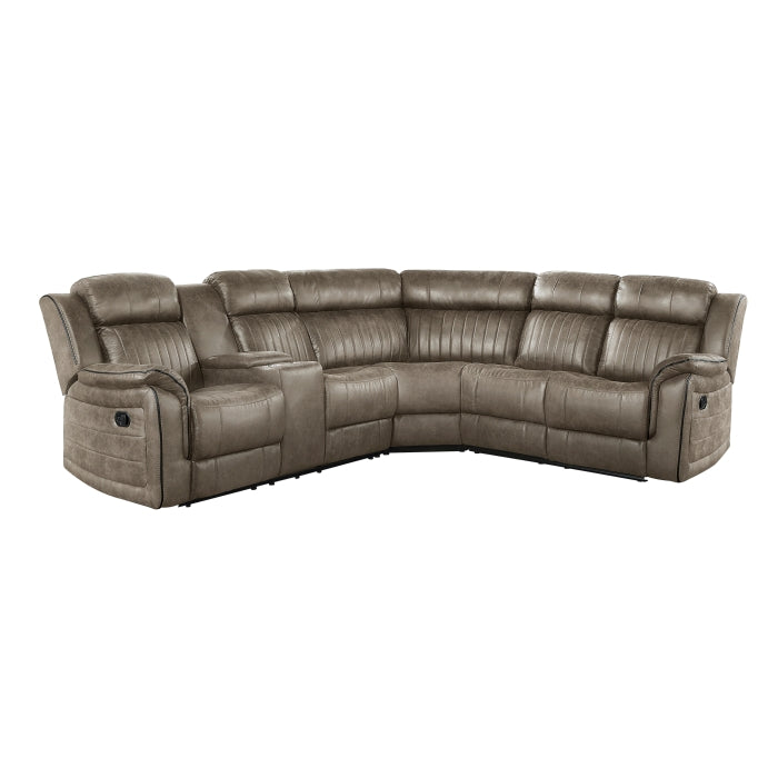 Centeroak 3-Piece Reclining Sectional With Left Console
