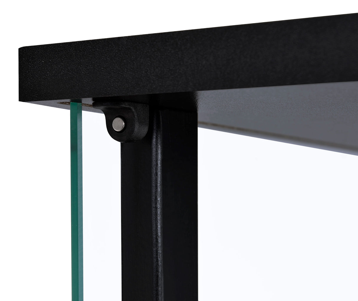 Cyclamen 4-Shelf Glass Curio Cabinet Black And Clear