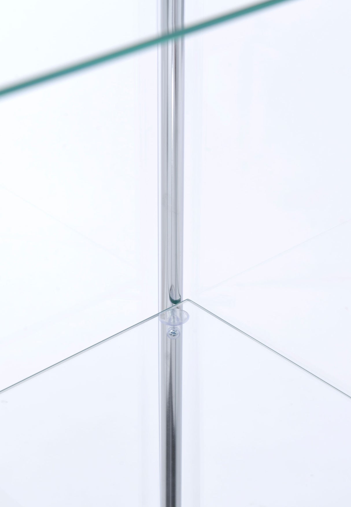 Bellatrix Rectangular 4-Shelf Curio Cabinet Cappuccino And Clear