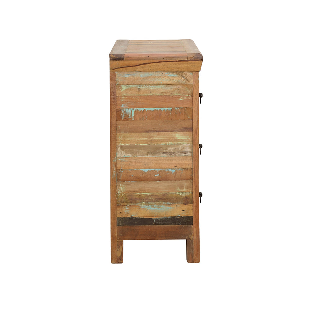 Harper 4-Drawer Accent Cabinet Reclaimed Wood