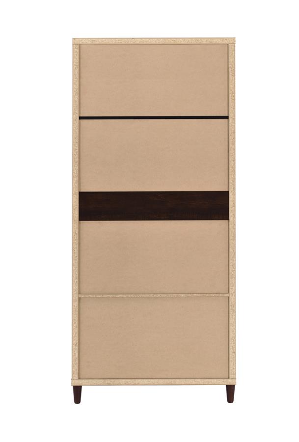 Wadeline 2-Door Tall Accent Cabinet Rustic Tobacco