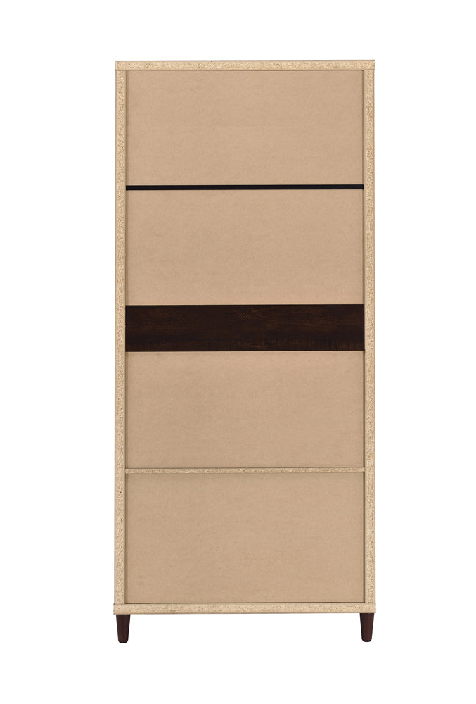 Wadeline 2-Door Tall Accent Cabinet Rustic Tobacco