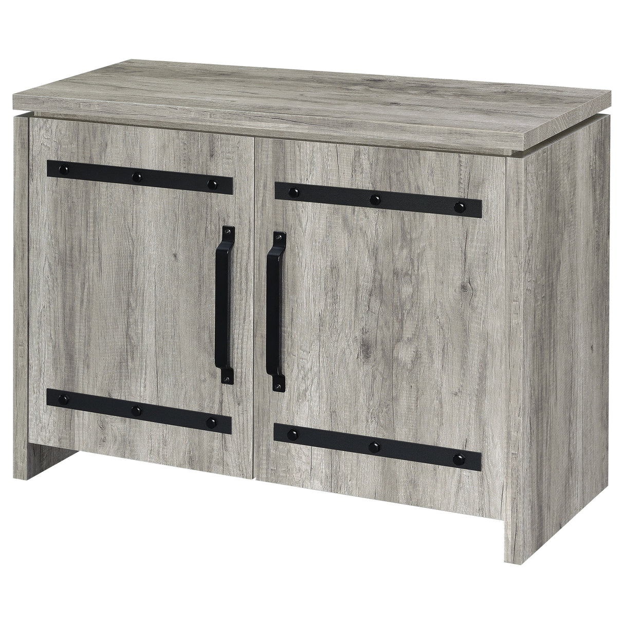 Enoch 2-Door Accent Cabinet Grey Driftwood