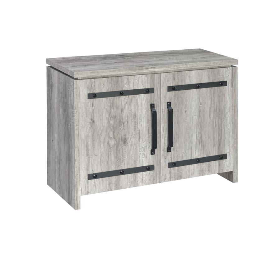 Enoch 2-Door Accent Cabinet Grey Driftwood