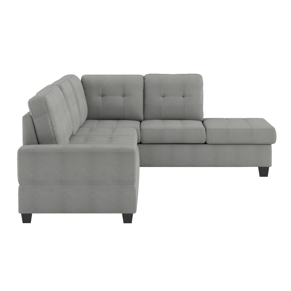 Maston 3-Piece Reversible Sectional With Drop-Down Cup Holders And Storage Ottoman