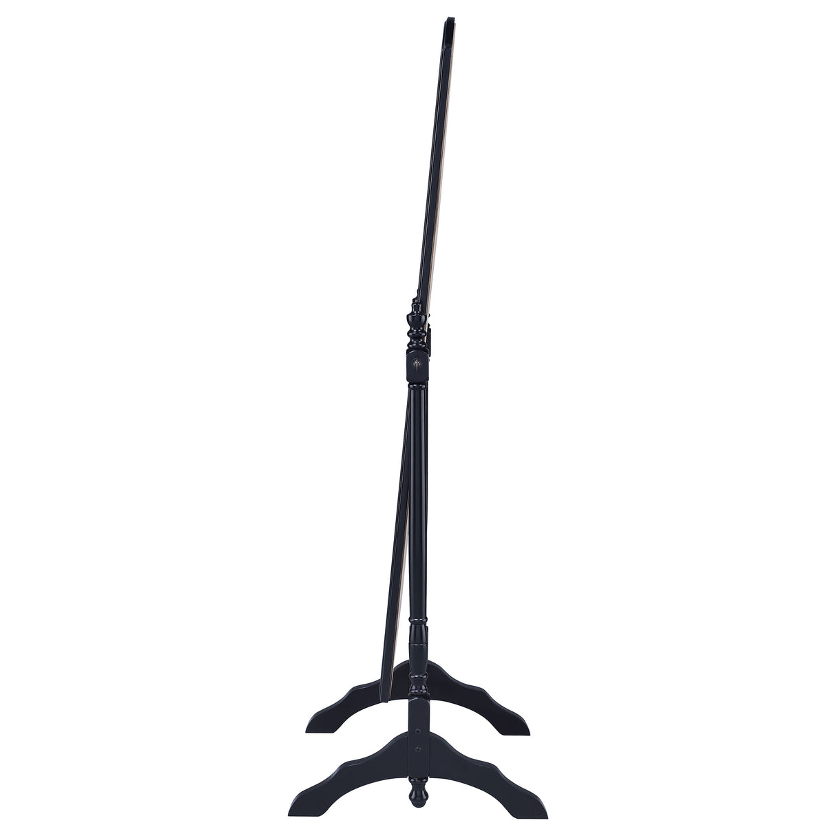 Cabot Rectangular Cheval Mirror With Arched Top Black