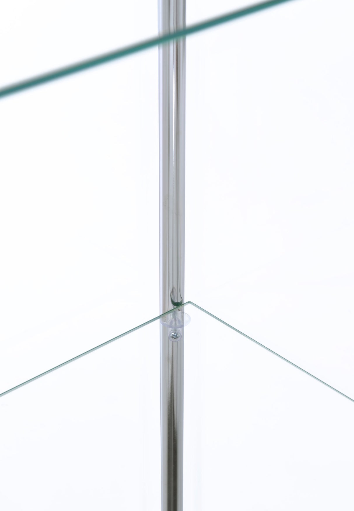 Bellatrix Rectangular 4-Shelf Curio Cabinet White And Clear