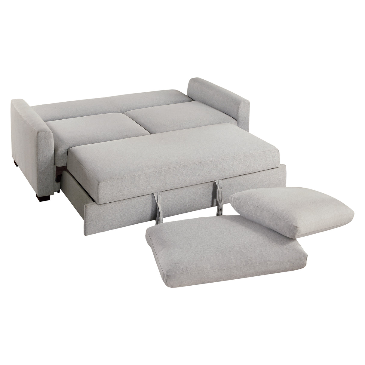 Price Gray Convertible Studio Sofa with Pull-out Bed
