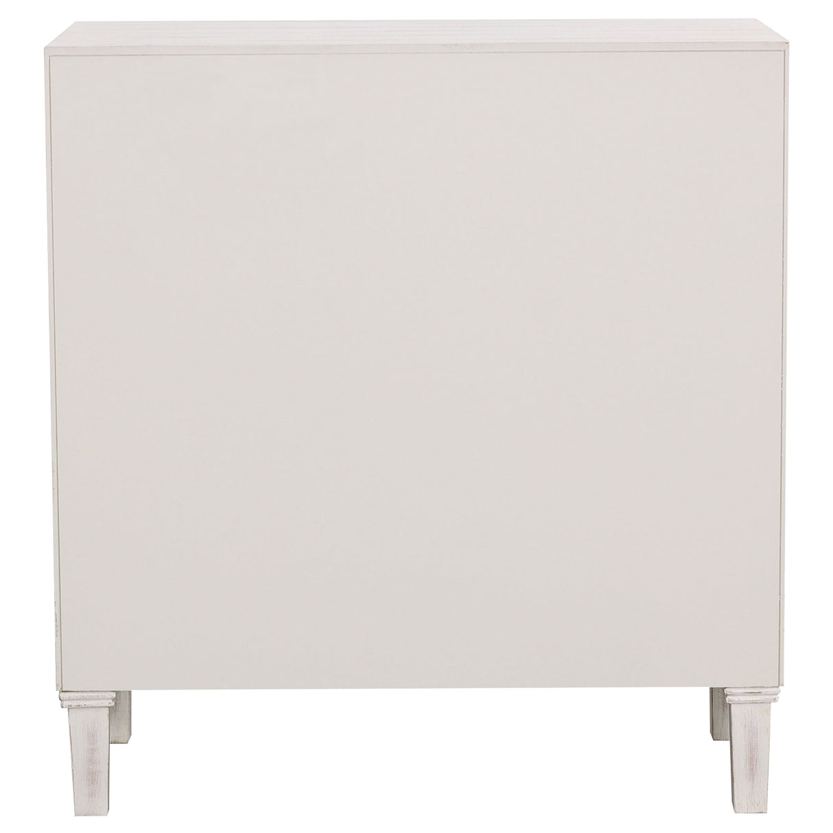 Clarkia Accent Cabinet With Floral Carved Door White