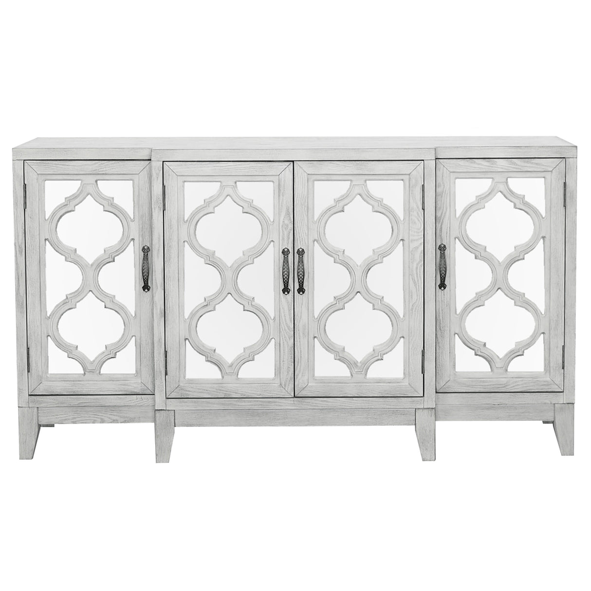 Mckellen 4-Door Accent Cabinet Antique White