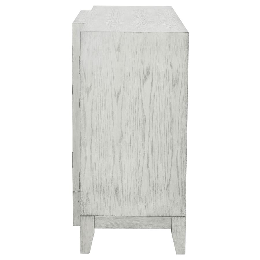 Mckellen 4-Door Accent Cabinet Antique White