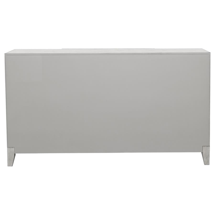 Mckellen 4-Door Accent Cabinet Antique White