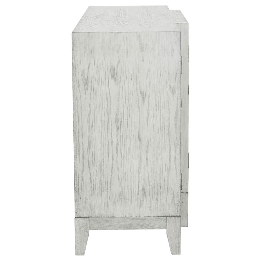 Mckellen 4-Door Accent Cabinet Antique White