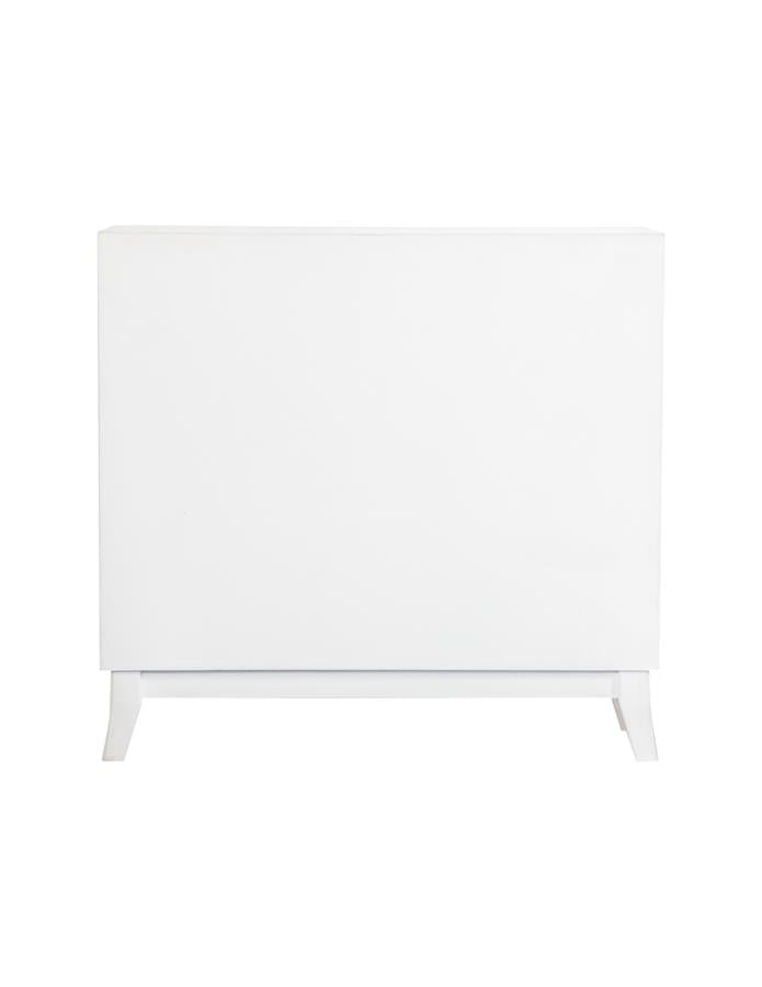 Gambon Rectangular 2-Door Accent Cabinet White