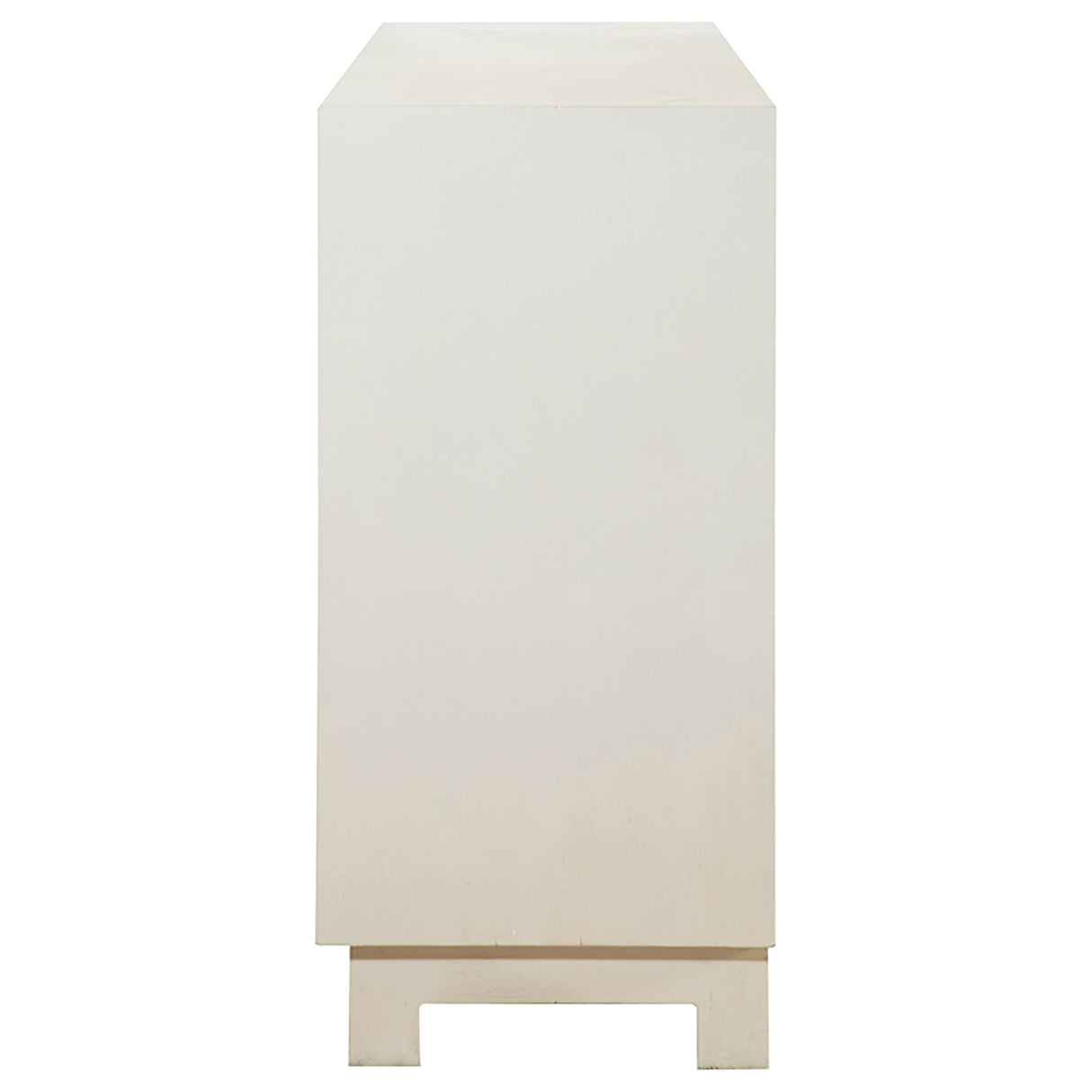 Voula Rectangular 4-Door Accent Cabinet White And Gold