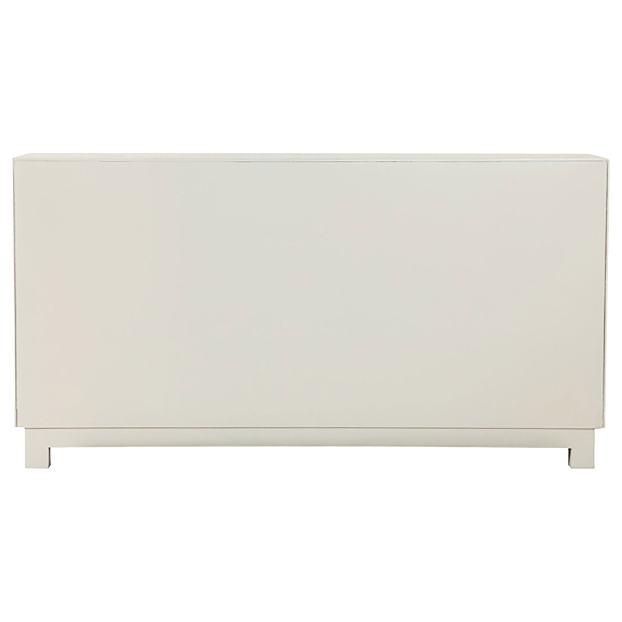 Voula Rectangular 4-Door Accent Cabinet White And Gold