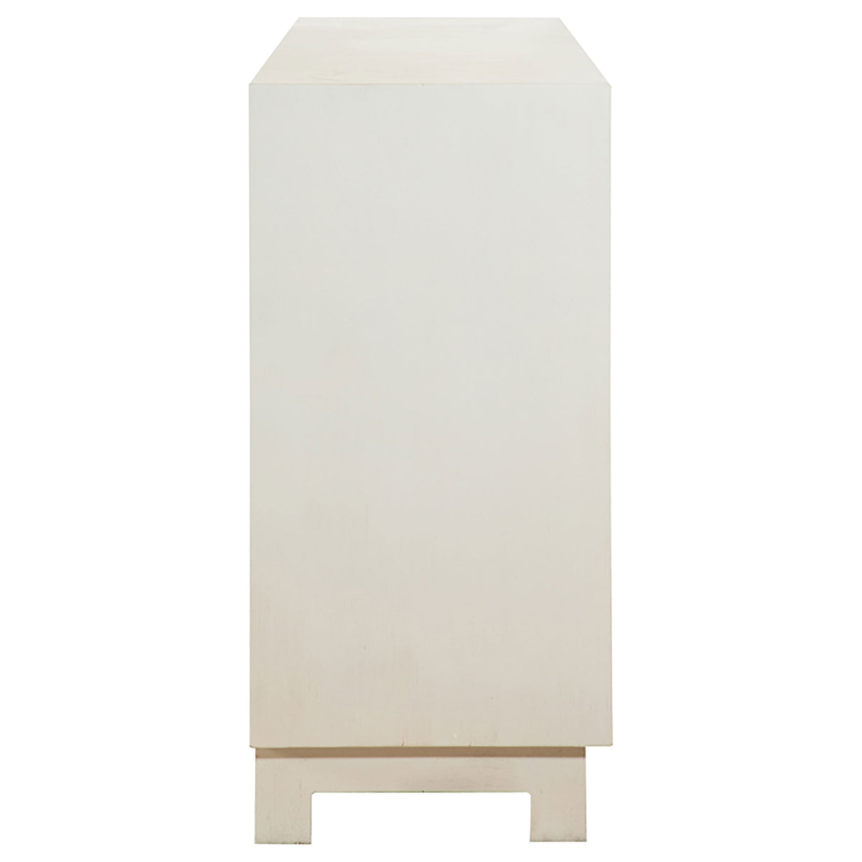 Voula Rectangular 4-Door Accent Cabinet White And Gold