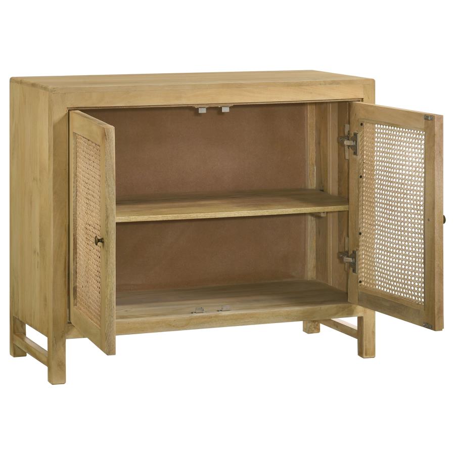 Amaryllis Rectangular 2-Door Accent Cabinet Natural