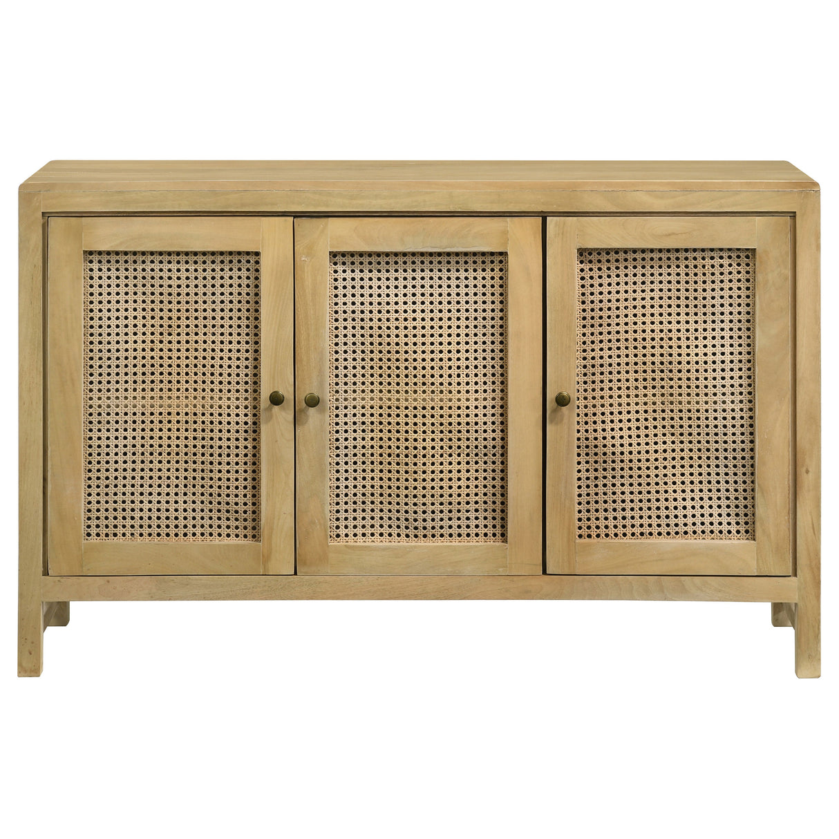 Amaryllis Rectangular 3-Door Accent Cabinet Natural