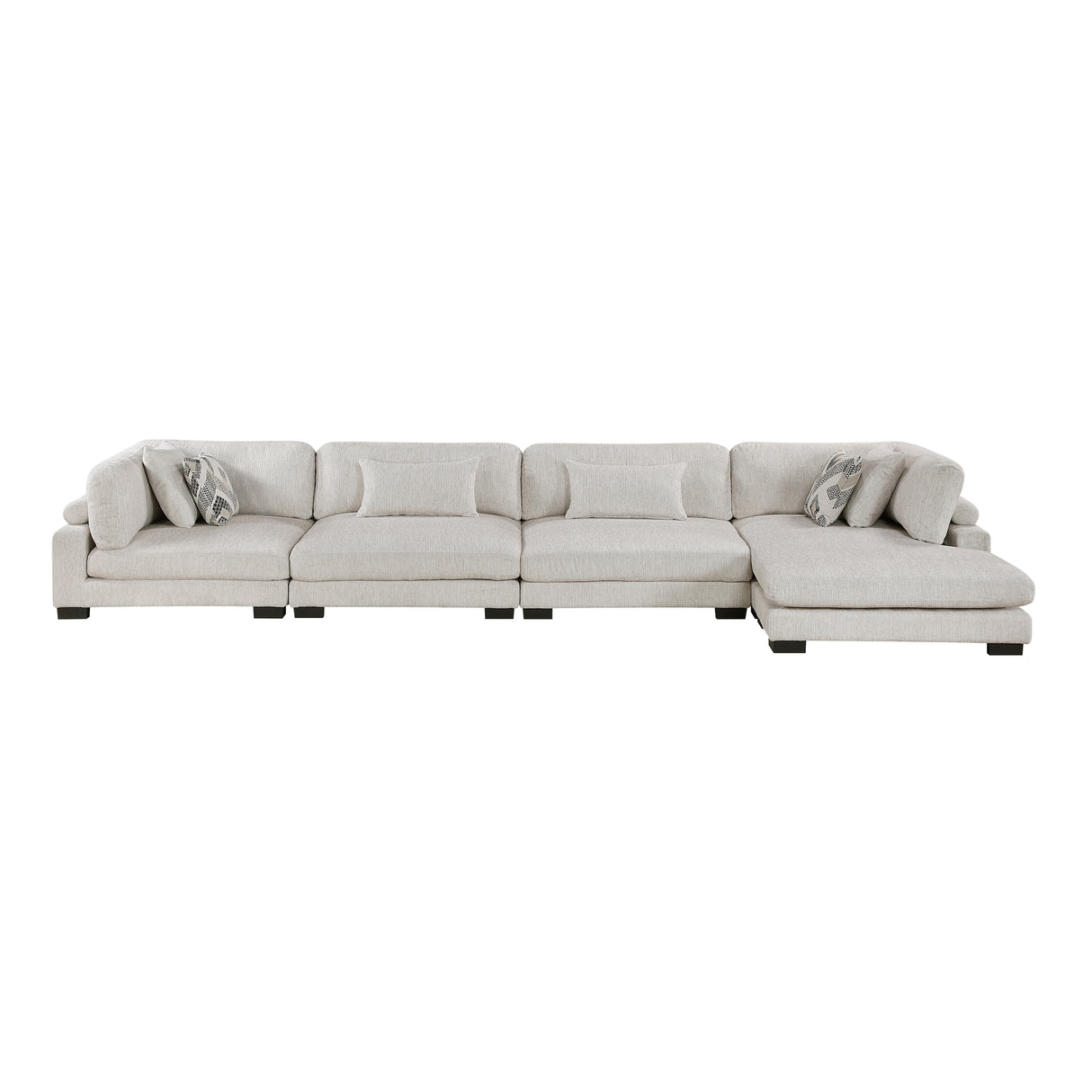4-Piece Modular Sectional With Chaise
