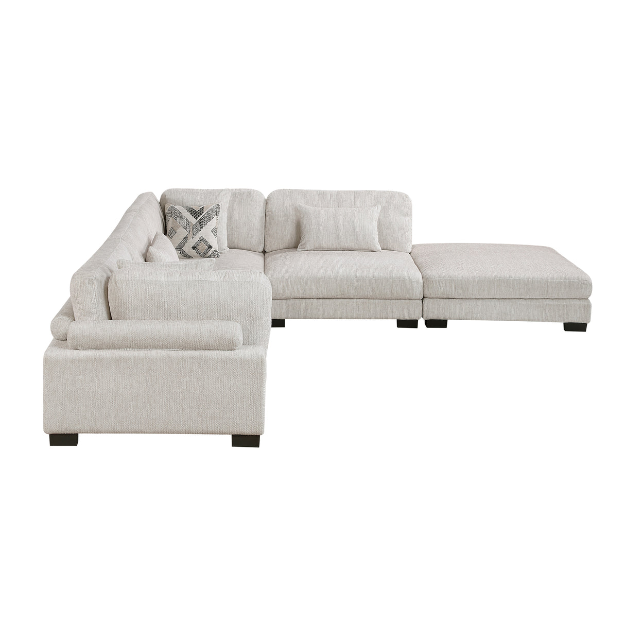 5-Piece Modular Sectional With Ottoman