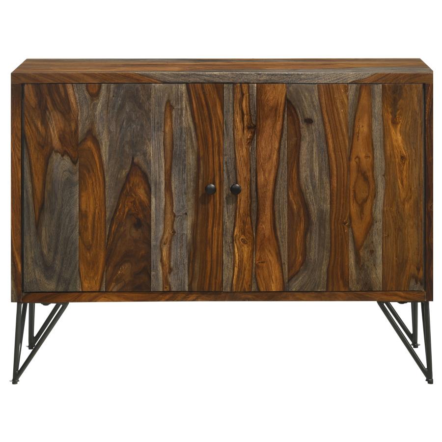 Macon 2-Door Accent Cabinet Sheesham Grey