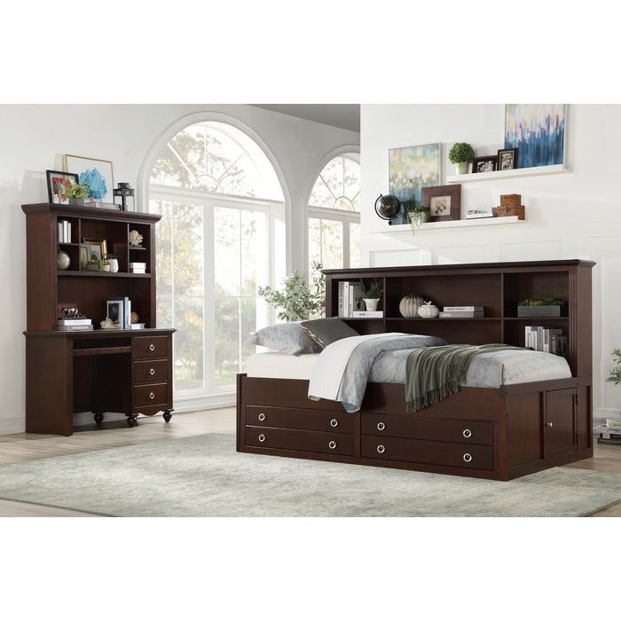 Meghan Espresso Full Lounge Storage Bed