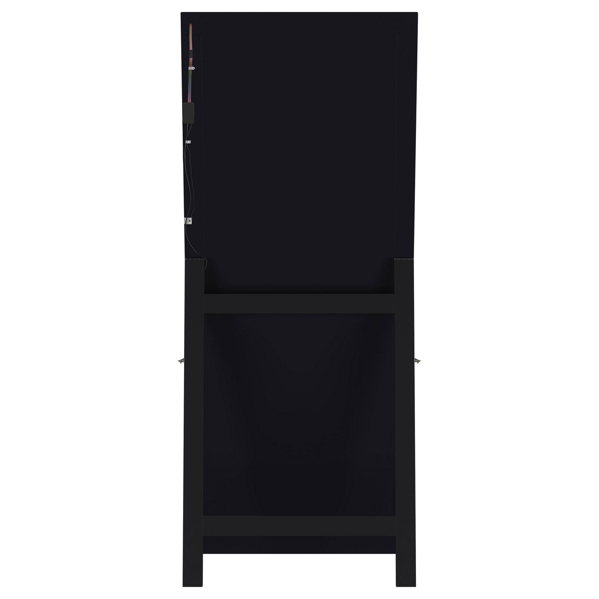 Windrose 28 x 67 Inch Tempered LED Standing Mirror Black