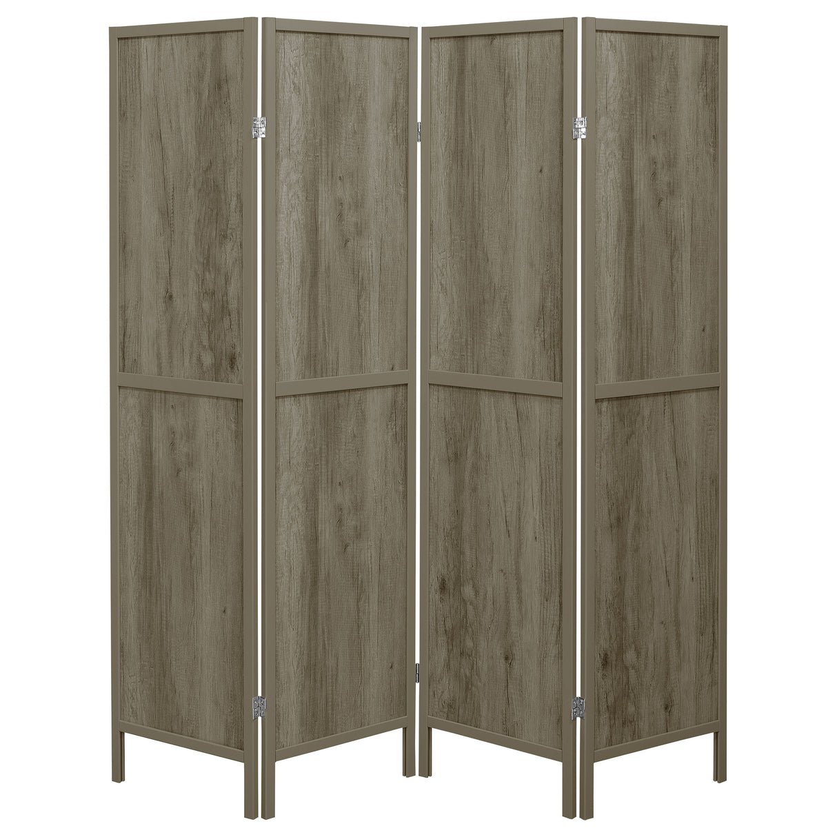 Deepika 4-Panel Folding Screen Grey Driftwood