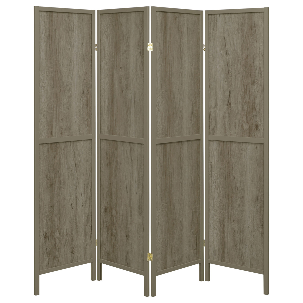 Deepika 4-Panel Folding Screen Grey Driftwood