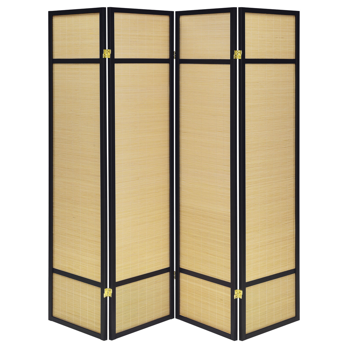 Pearce Natural 4-Panel Bamboo Room Divider Folding Screen