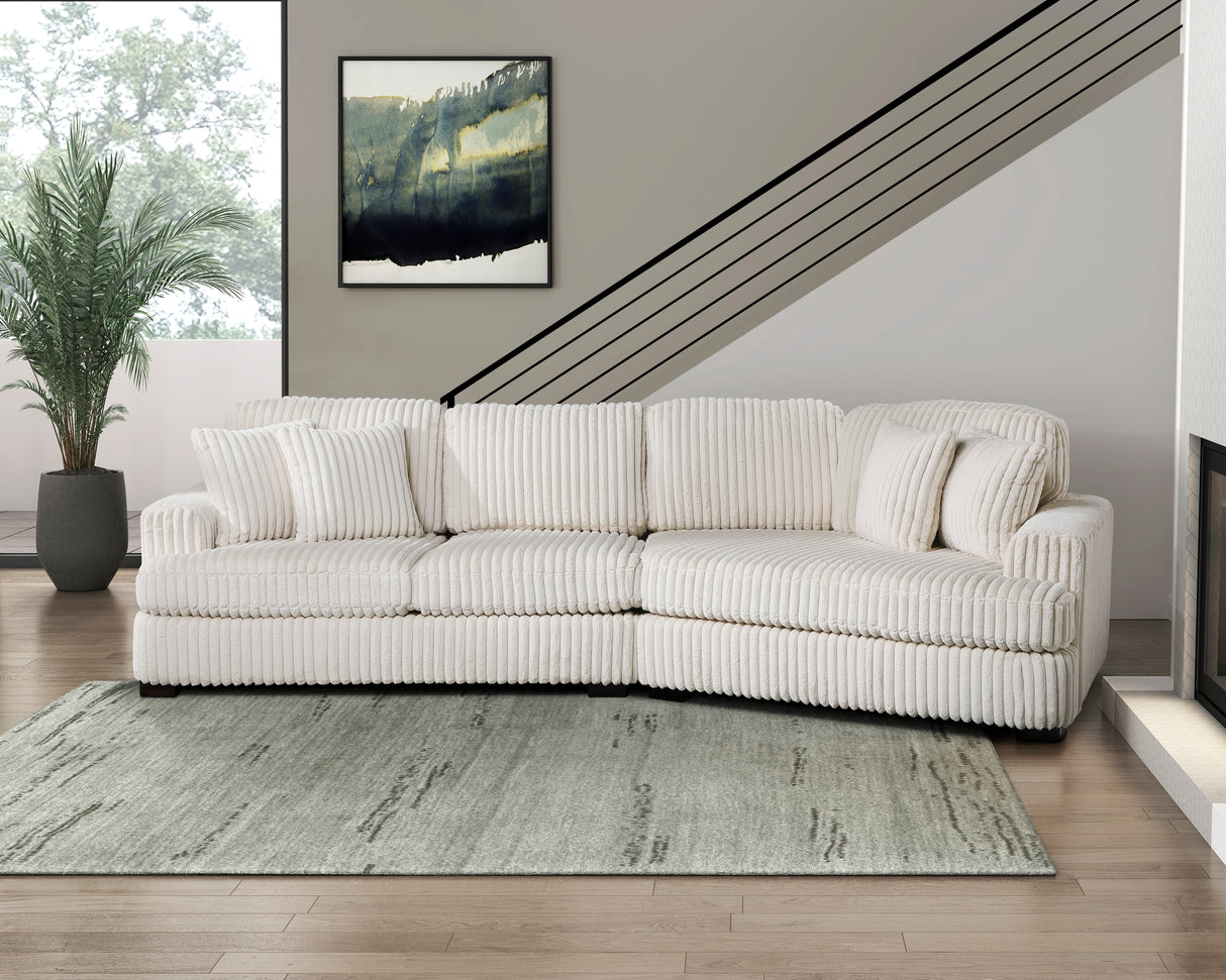 2-Piece Sectional With Right Cuddler