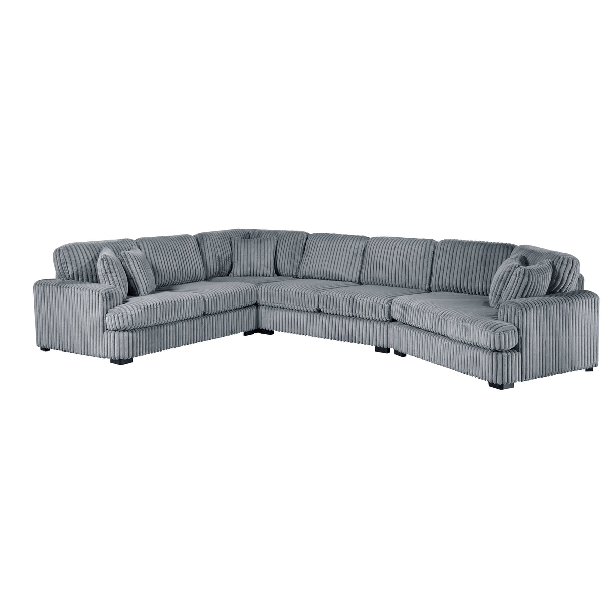 4-Piece Sectional With Right Cuddler