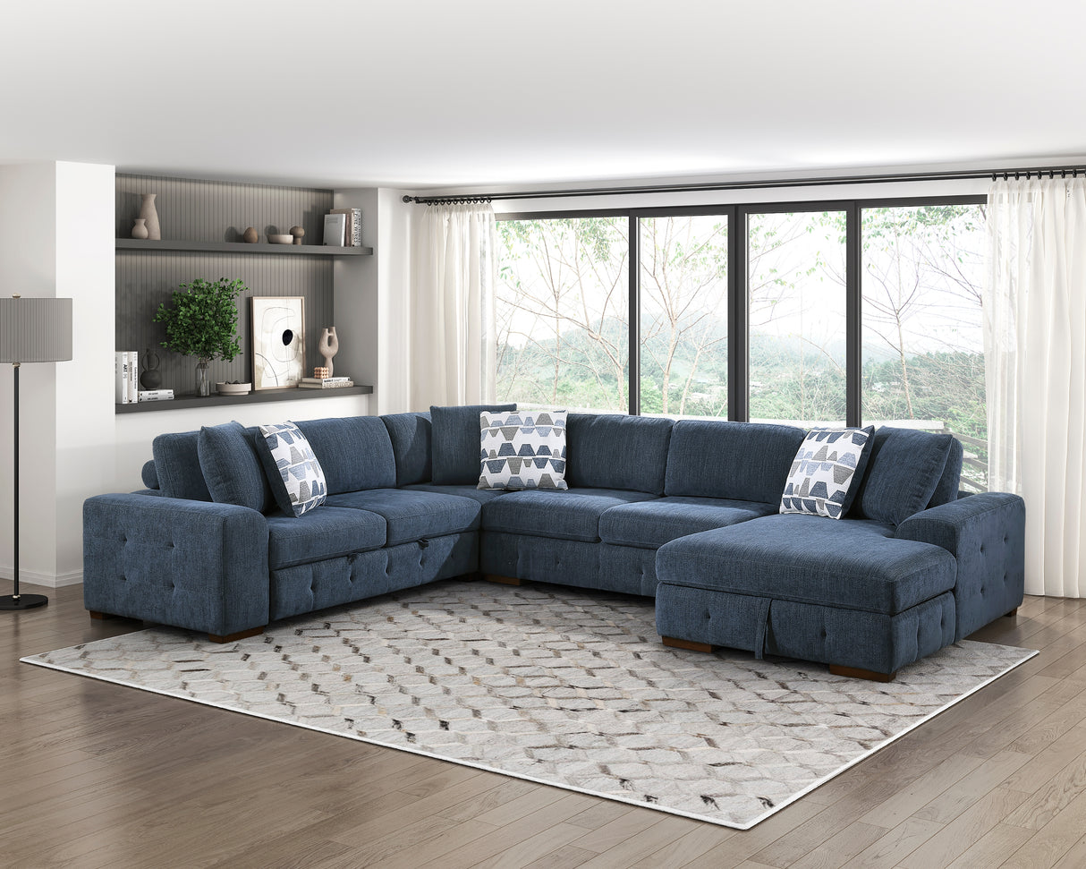 Raife 4-Piece Sectional With Right Chaise