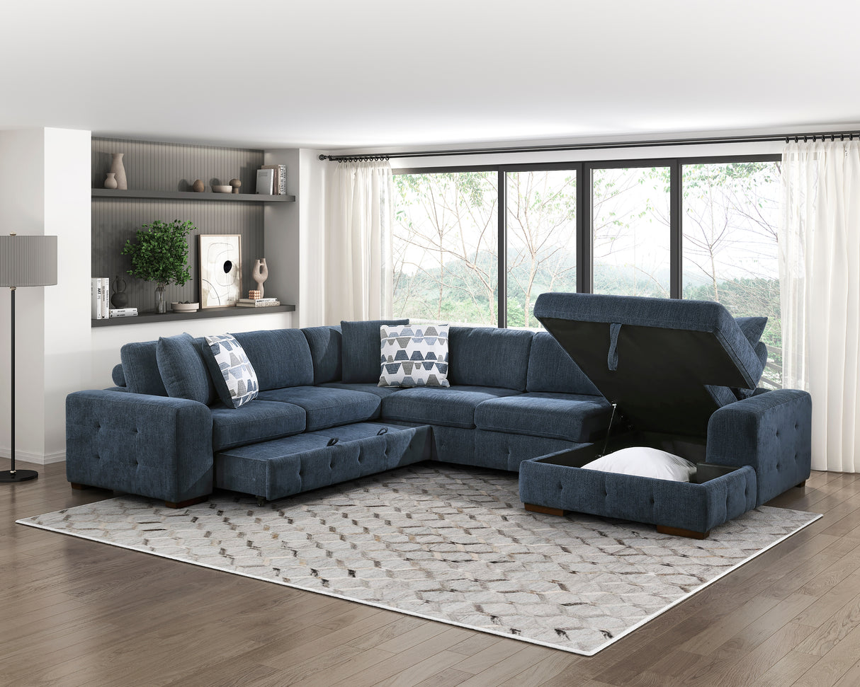 Raife 4-Piece Sectional With Right Chaise