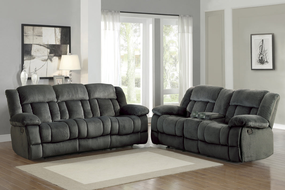 Laurelton Gray Double Reclining Sofa