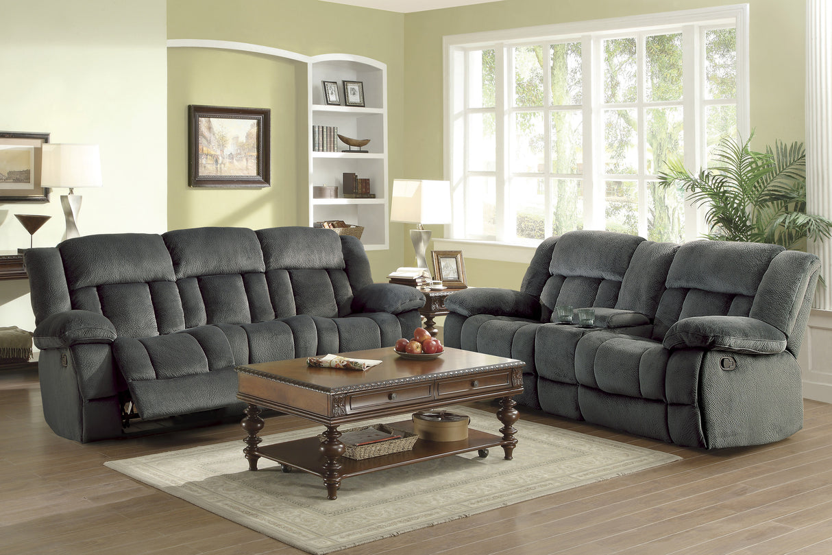 Laurelton Gray Double Reclining Sofa