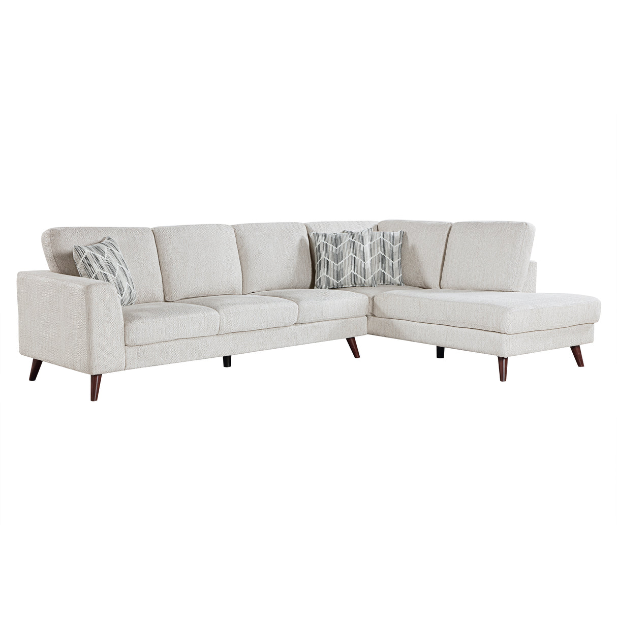 2-Piece Sectional With Right Chaise