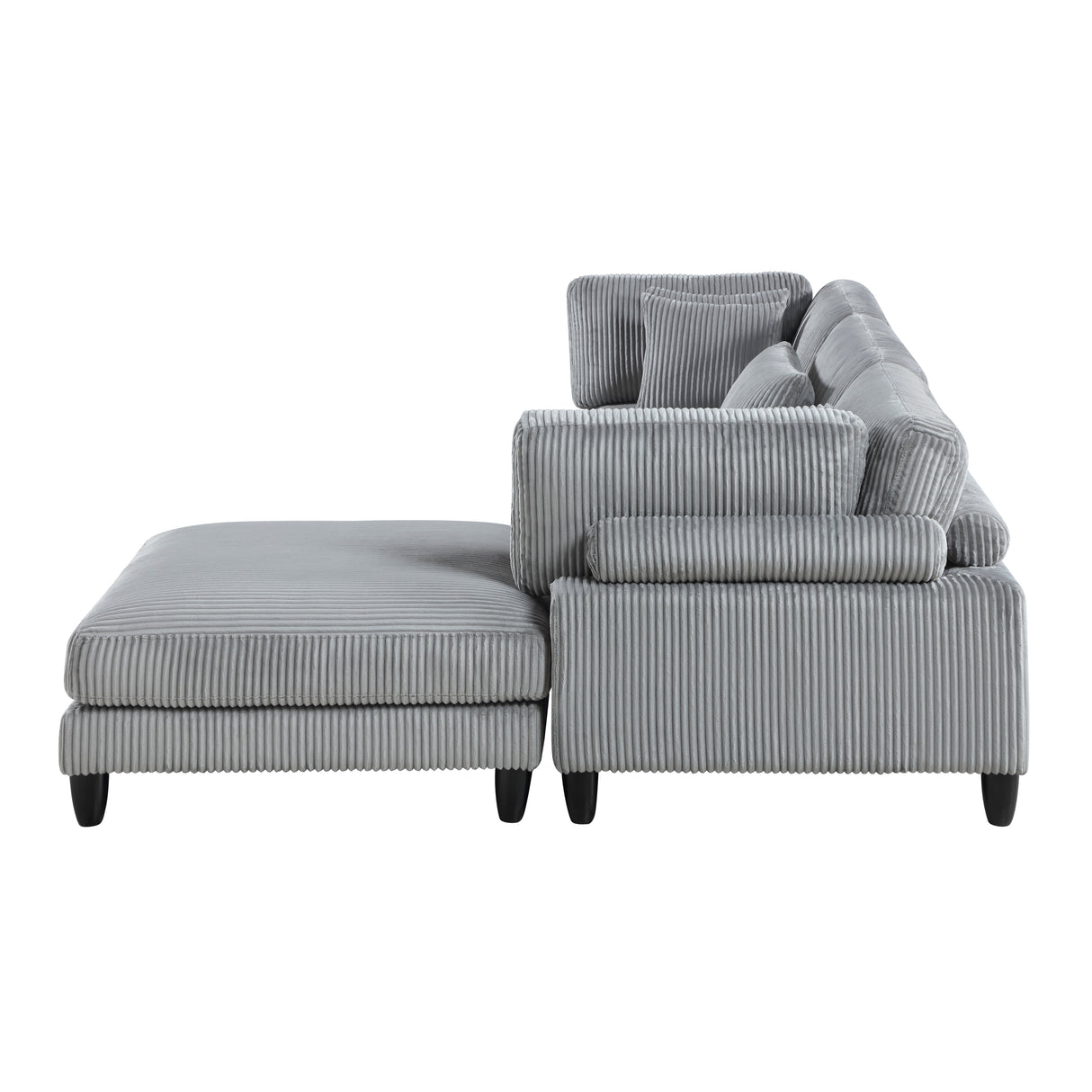 4-Piece Modular Sectional With Otttoman