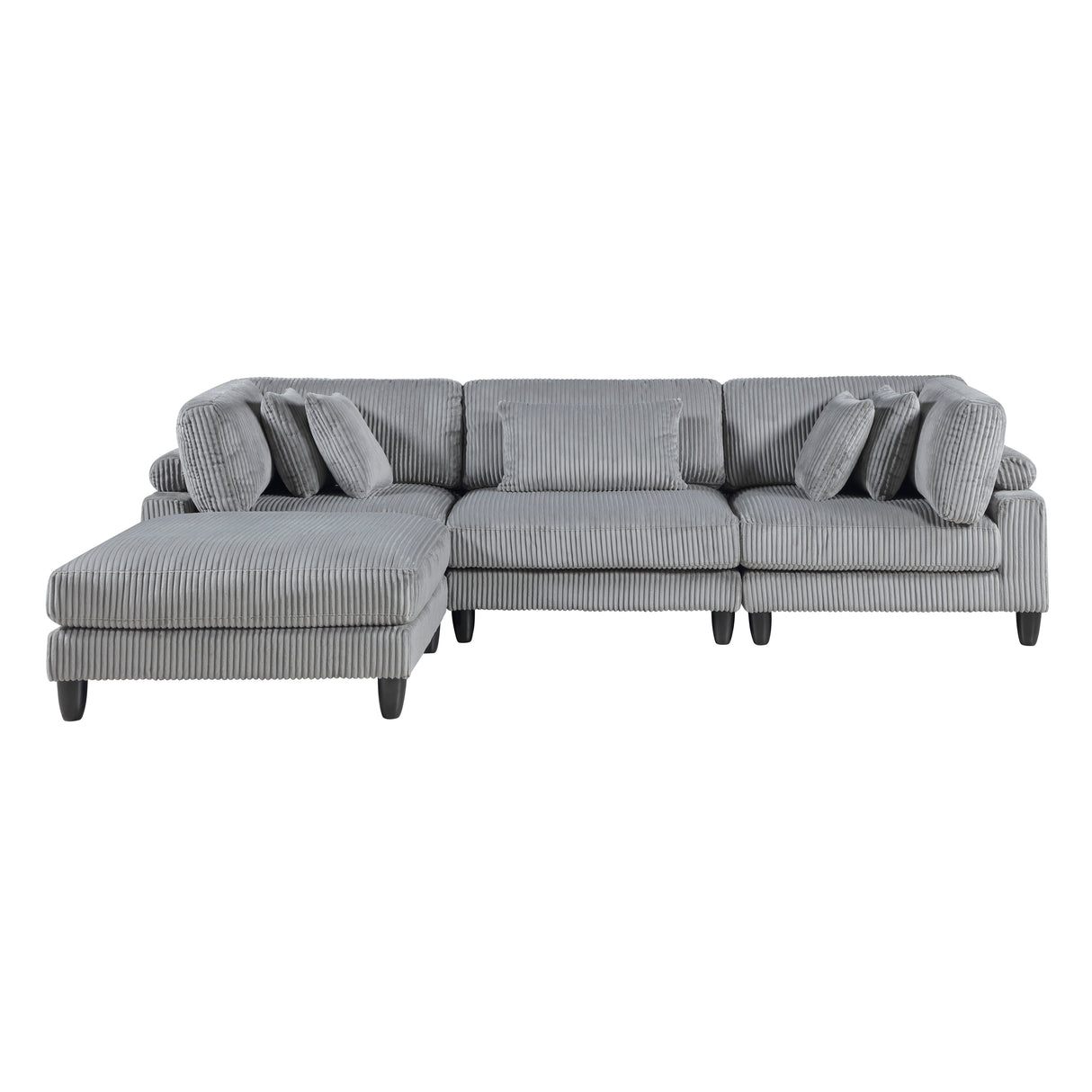 4-Piece Modular Sectional With Otttoman